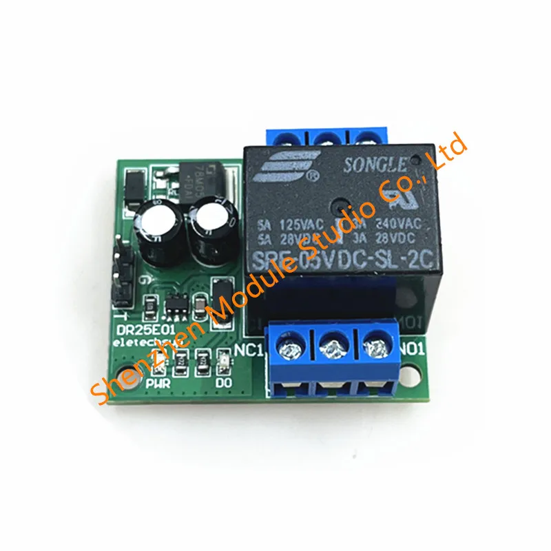 1PCS DR25E01 DC 5-24V 3-5A 플립 플롭 래치 DPDT 릴레이 모듈 Arduiuo MEGA AVR LED 용 쌍안정 자동 잠금 이중 스위치 보드