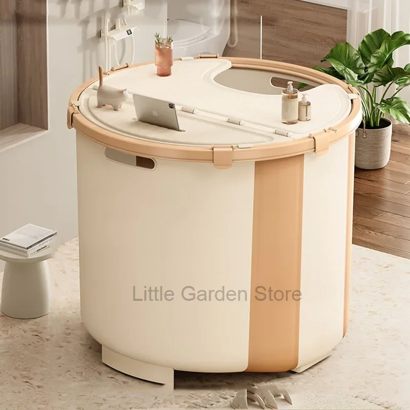 

Miniature Shower Portable Bathtubs Plastic Strong Bathroom Baby Foot Bathtub Bath Bucket Bainoire Pliable Adullte Home Furniture