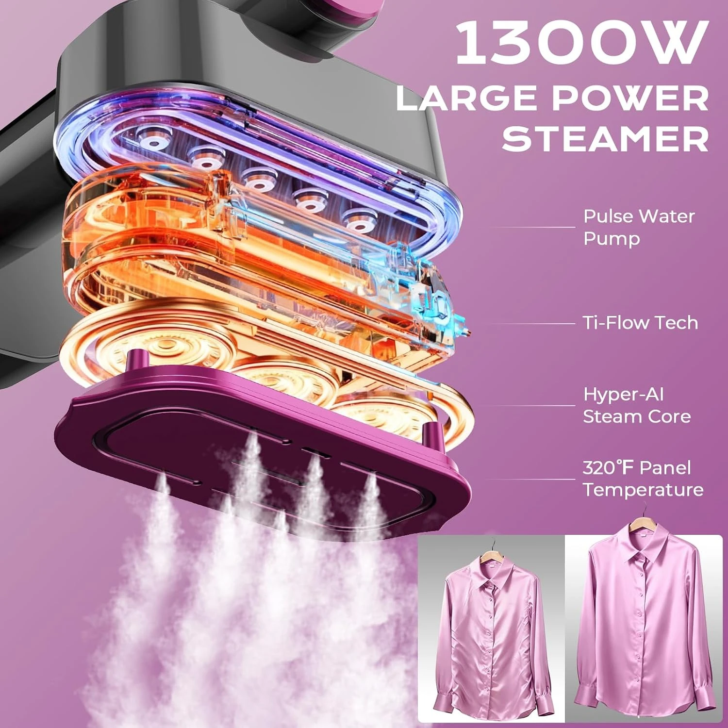 Mini Portable Handheld Steam Ironing machine Folding Garment Hanging Steamer Clothes Ironing Wet Dry Ironing Machine Home Travel