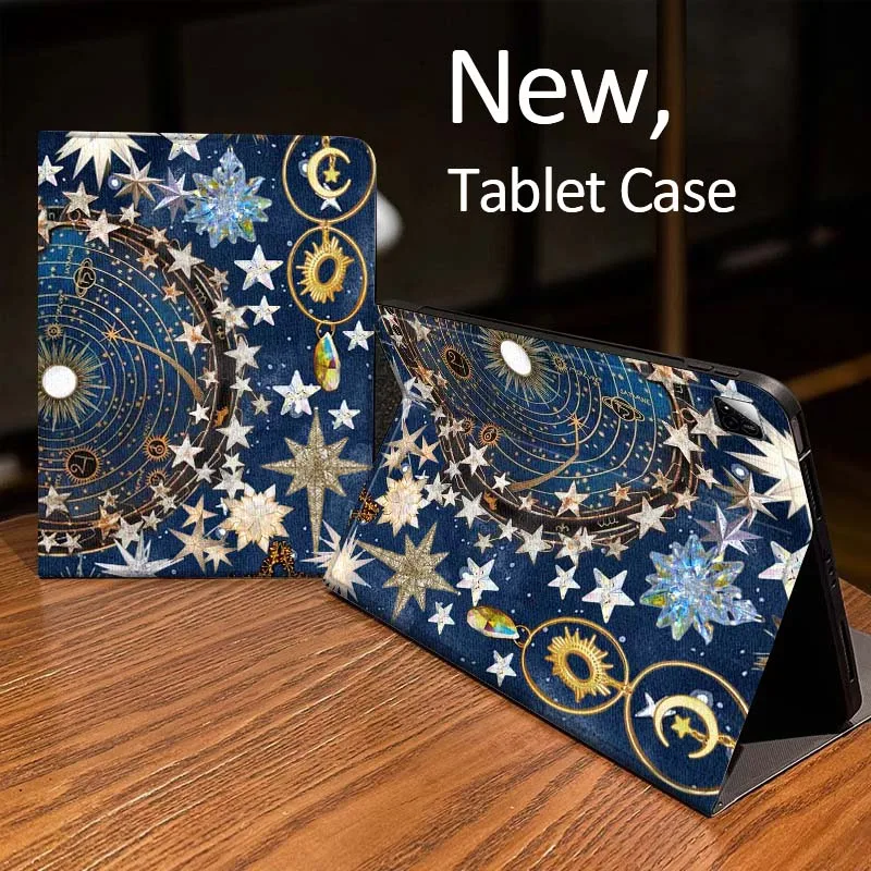 

Чехол с загадочным узором звездного неба для планшетов Xiaomi Mi Redmi Pad 2, 4, 5, 7S, 6S, 6, 7, 8 Plus, SE, Pro, K 2025, 8.7, 11 дюймов