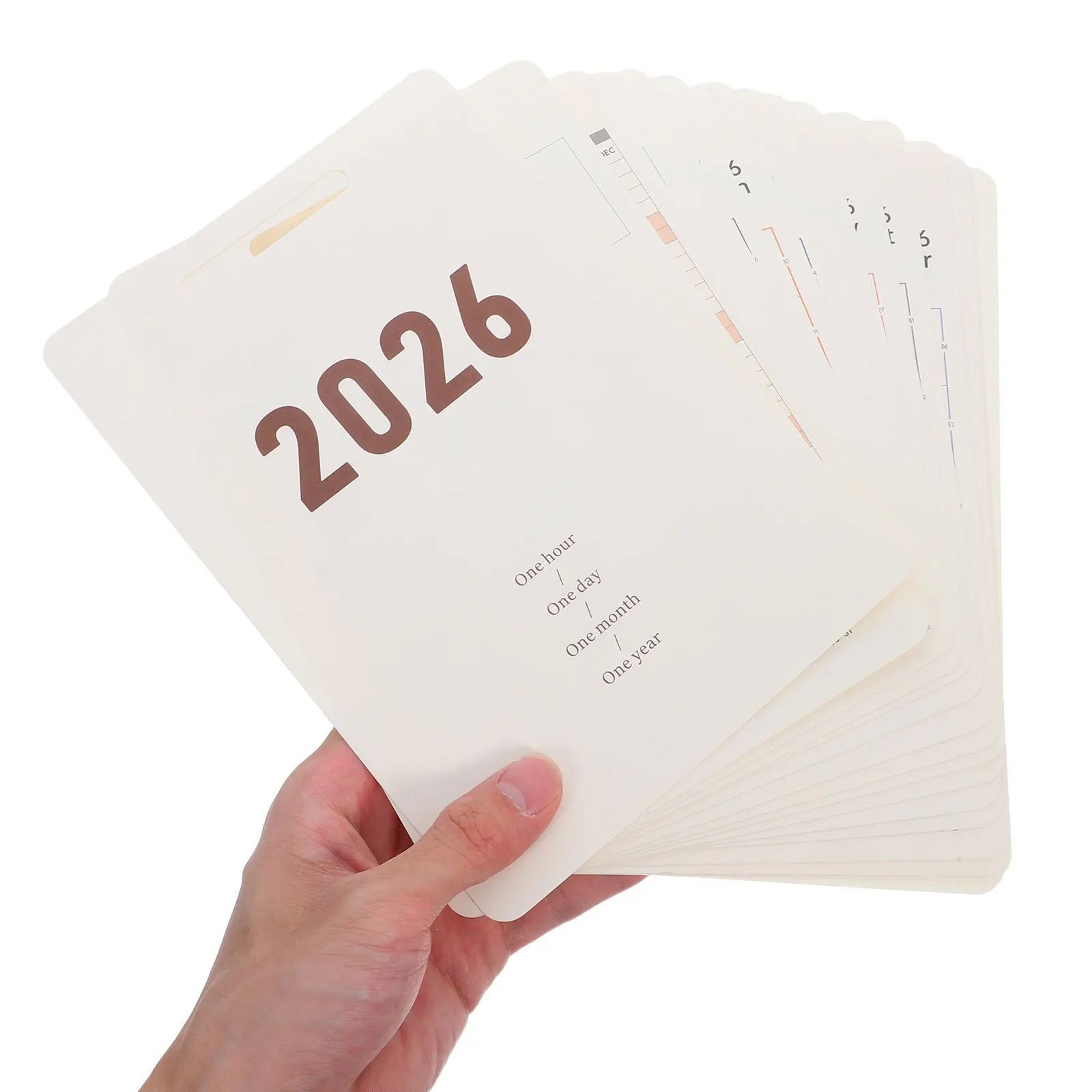 

1Set 2026 Desk Calendar Refill Sheets Creative Aesthetic Daily Planner Inserts for Desktop Organizer Year Round Office Desk