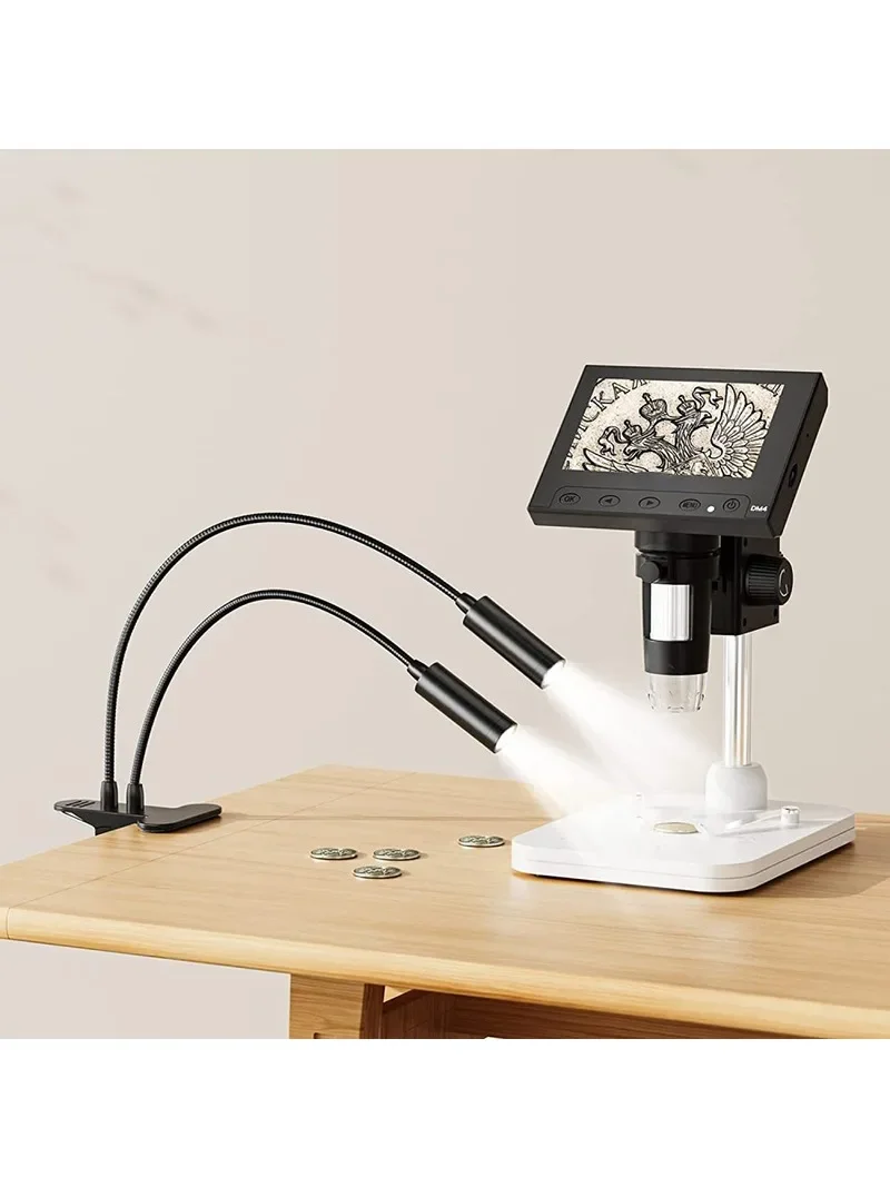 Lampa z giętką szyjką, mikroskop, oświetlenie LED, uniwersalny zacisk, źródło światła, reflektor, oświetlenie do naprawy telefonów komórkowych i elektroniki, oświetlenie spawalnicze LED — zdjęcie 2