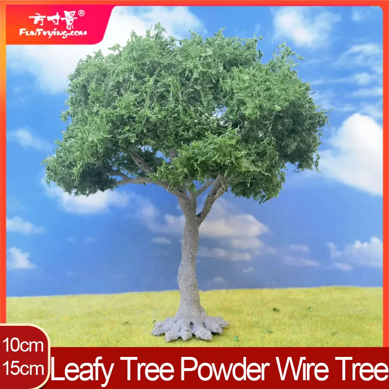 New High-Quality Wire Tree Model Leaf-Shaped Plastic Tree Powder Tree for Field Military Sand Table Model Train Railway Layout