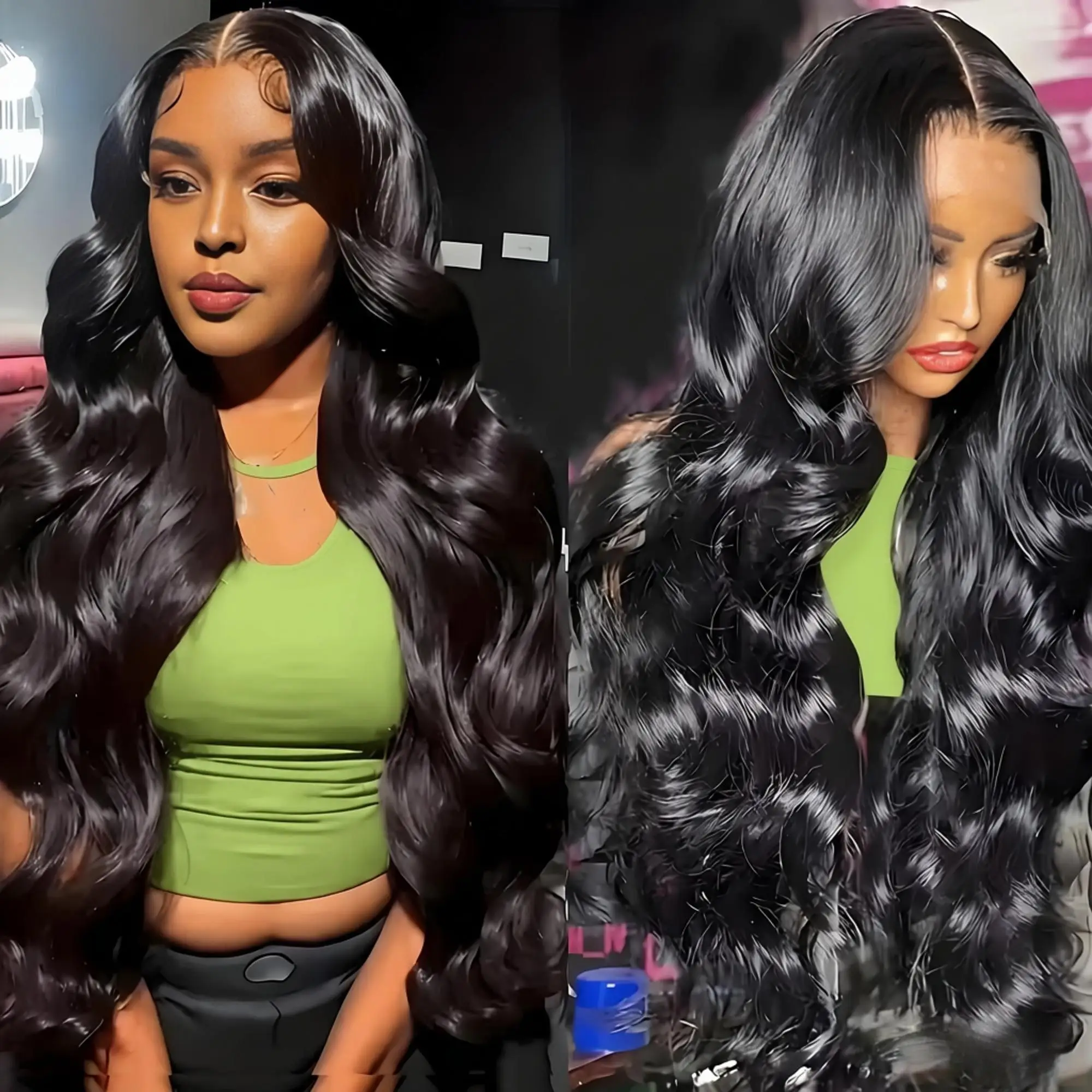 

Парик из натуральных бразильских волос, 220 плотности, свободная прическа «волна», 13x4, 13x6, HD, с предварительно выщипанным кружком, для женщин, 44 дюйма