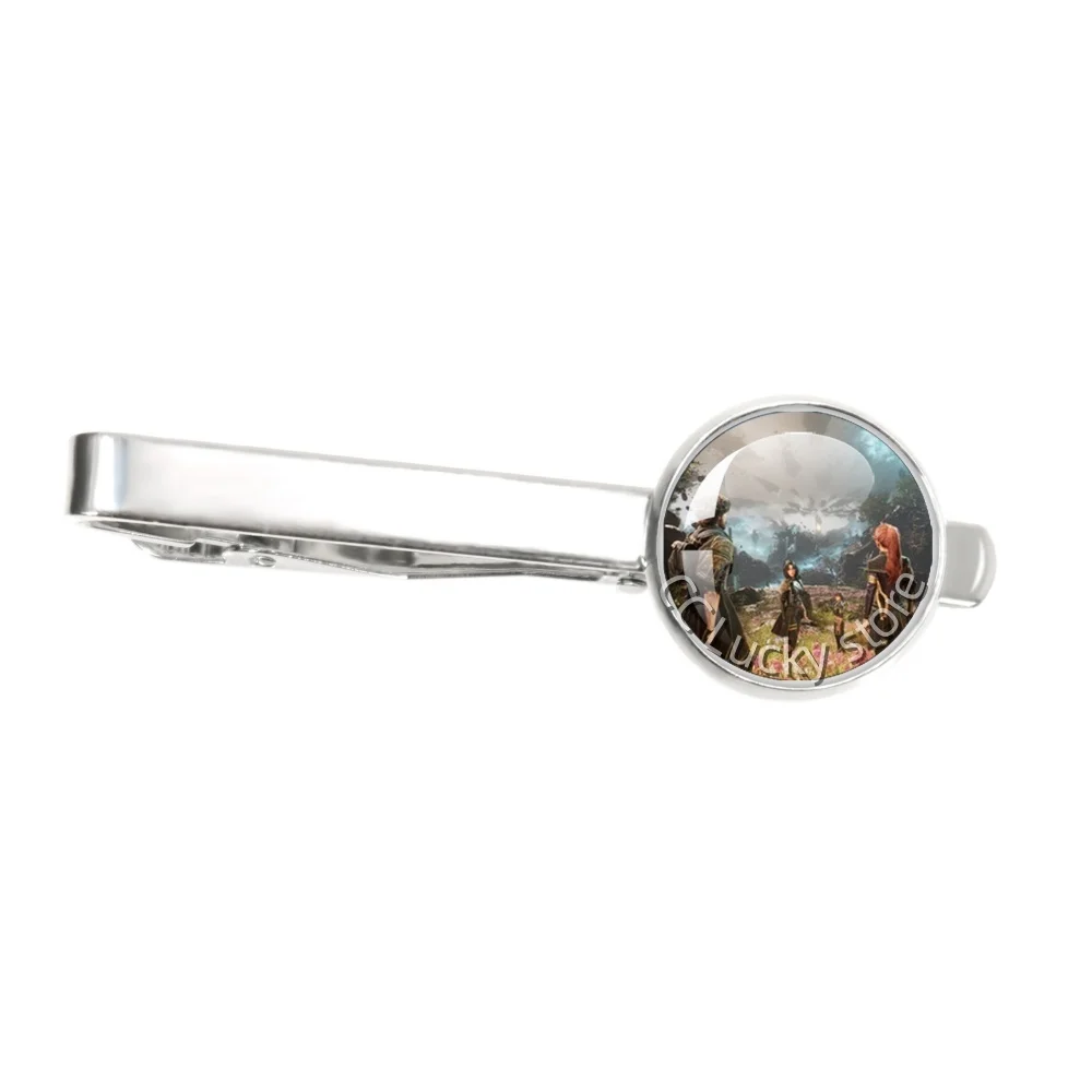 16MM Tie Clip Gamer Gustave Clair Obscur Expedition 33 Maelle x Gustave Decoration Men Jewelry Gift JD012