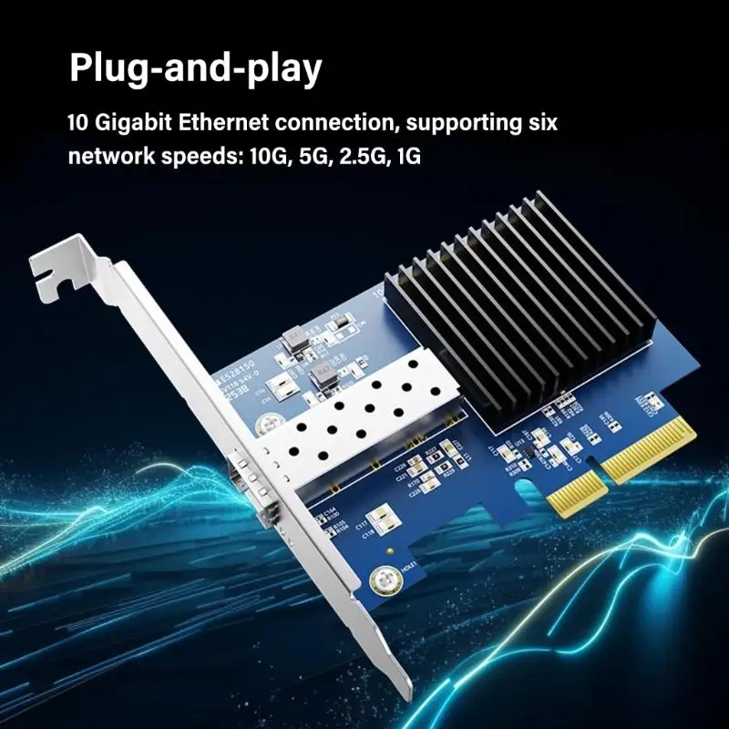 

Быстрый сетевой адаптер Y1UB 10G PCIe для редактирования видео 4K и передачи больших файлов
