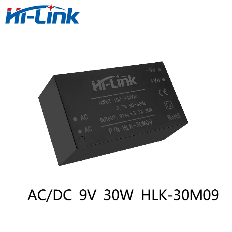 Hi-Link 9V 30W 3300mA Output AC/DC  HLK-30M09 Mini Size  High Efficiency and High Power Density