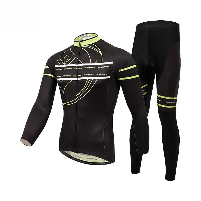 

Autumn and Winter Cycling Suit Long Sleeve Suit Bicycle Clothing Outdoor Quick-Drying Pants