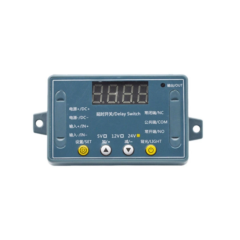 Módulo de relé de atraso de tempo ajustável FULL-DC 24V 10A 32 modos LED Digital Timming Trigger Temporizador Interruptor de controle Ciclo de pulso