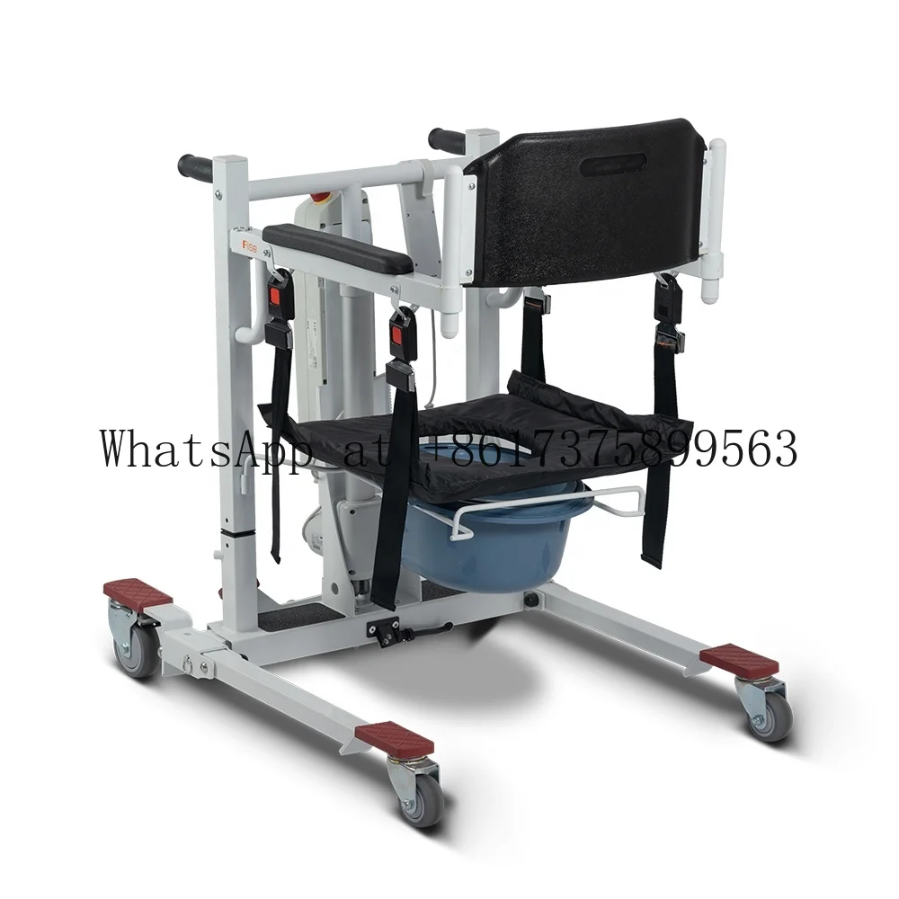 IPX4 Waterproof Hydraulic Patient Transfer Lift Chair Multifunctional  Medical Commode for Disabled Bedside Moving