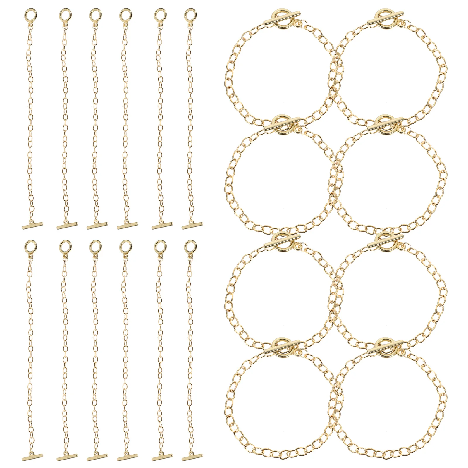 

30Pcs Chain Bracelets Metal Link Bracelet Not Rusting Comfortable Wrist Jewelry for Women Teen Girls Gift Bracelet Charms