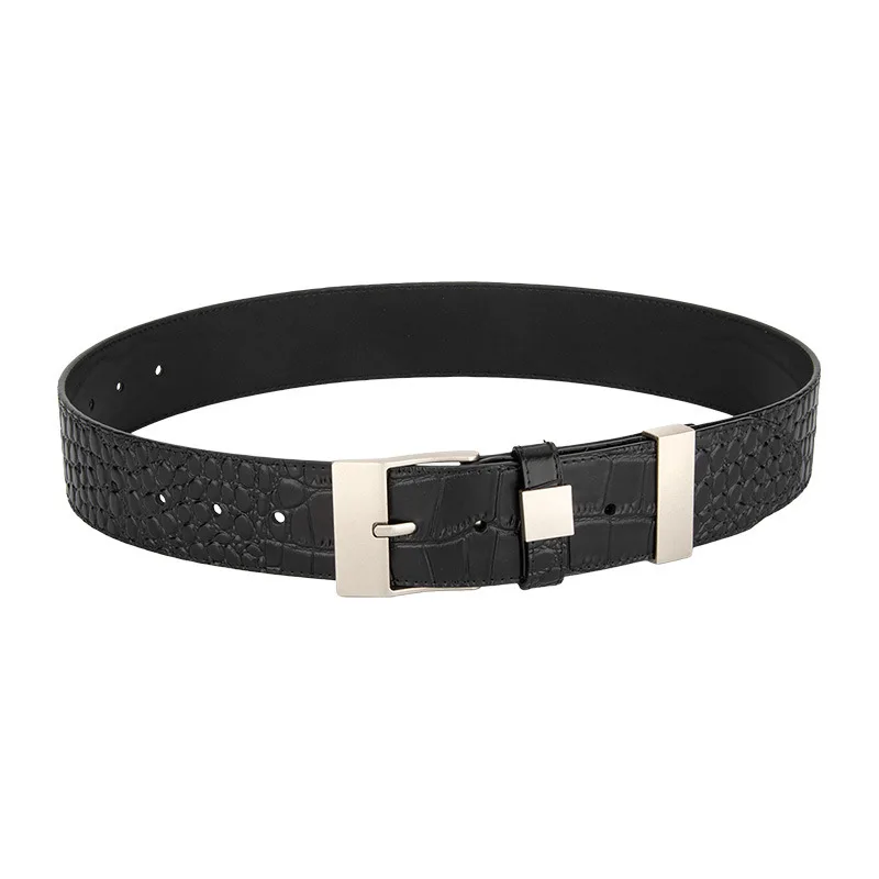New Stylish Versatile Square Buckle Women's Belt, Minimalist Belt for Commuting Outfits