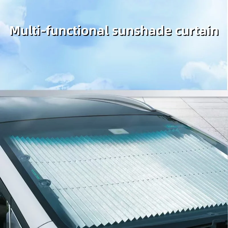Adjustable Sunshade for Cars, universal Front and Rear Windshield, Summer Windshield Screen, Sun Protection