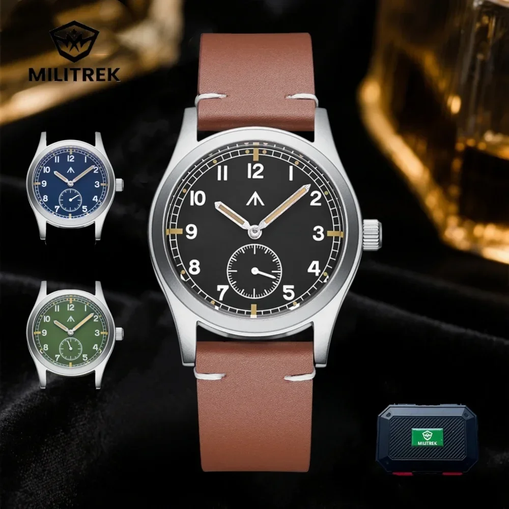 MILITREK 2025 جديد ساعة كوارتز رجالية ميوتا 1L45 37 مللي متر زجاج الياقوت العسكري مضيئة مقاوم للماء الفولاذ المقاوم للصدأ Reloj Hombre