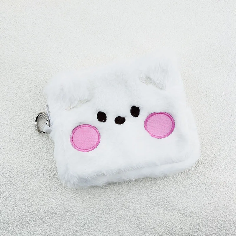 New Bt21 Kawaii Anime Cooky Mang Chimmy Tata Plush Storage Bag Cute Cartoon Girls Cosmetic Bag Pencil Case Girls Gifts