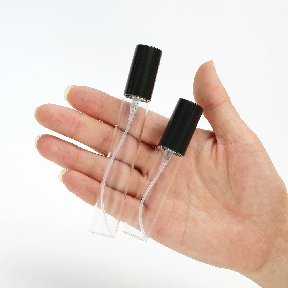 30/50/100pcs 2ml 3ml 5ml 10ml Portable Empty Refillable Bottle Glass Perfume Bottles  Cosmetics Bottle Sample Thin Glass Vials