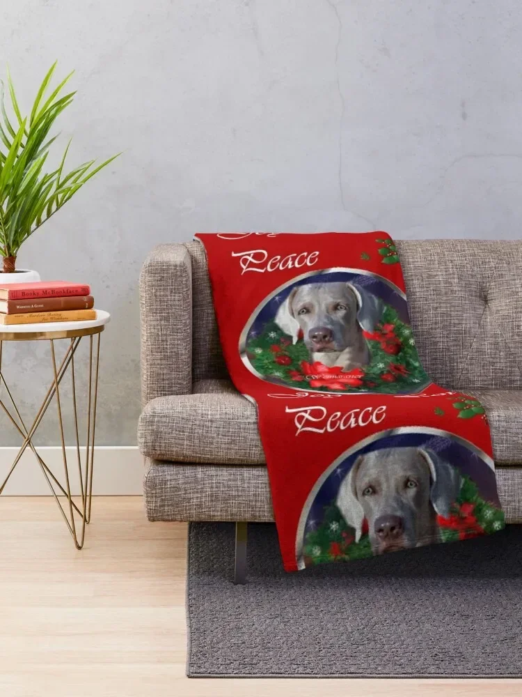 Weimaraner Christmas Gifts Throw Blanket Sleeping Bag blankets and throws Blankets