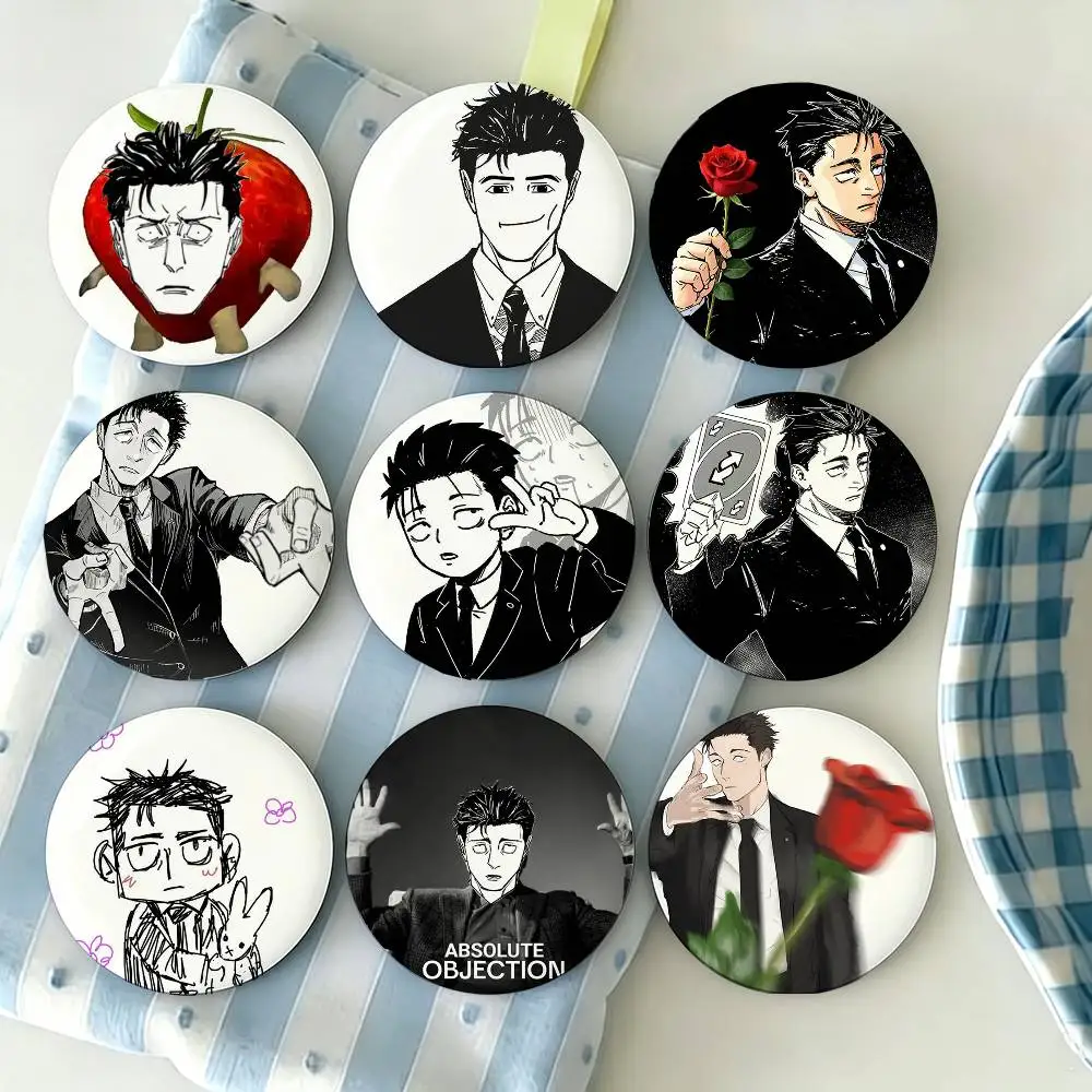

H-Hiromi H-Higuruma -A Brooches Cartoon Badge Pins Backpack Hat Accessories Friend Gift