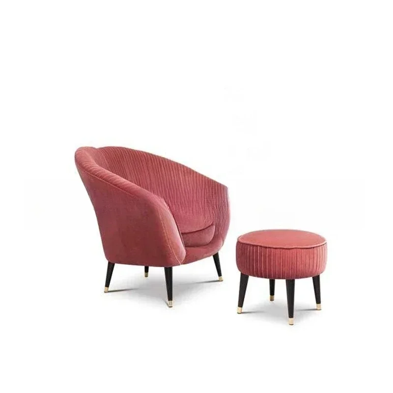 American fabric sofa chair pedal furniture combination leisure tiger chair photo studio image sofa