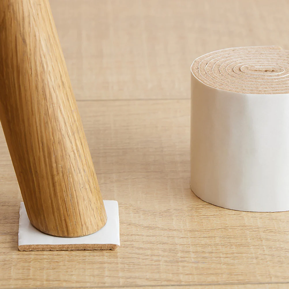 

3 Rolls Furniture Pad Felt Chair Pads Self-Adhesive DIY Floor Protector Table Legs Protector for Home Use Furniture Felt Mat