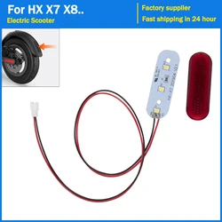 Rear Tail Light Mudguard Lamp LED Taillight for HX X7 X8 Electric Scooter Parts KickScooter Skateboard Shell Cover Accessories