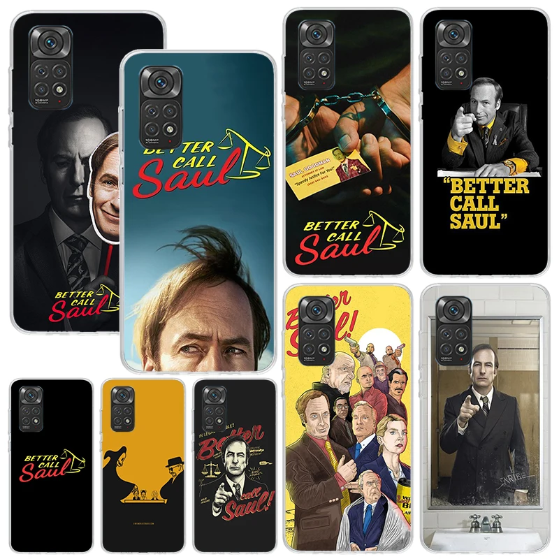 Better Call Saul TV Phone Case For Xiaomi Redmi Note 13 12S 11S 10S 12 11E 10 Pro Plus 11T 9S 9 8T 8 7 Art Fundas Back Cover