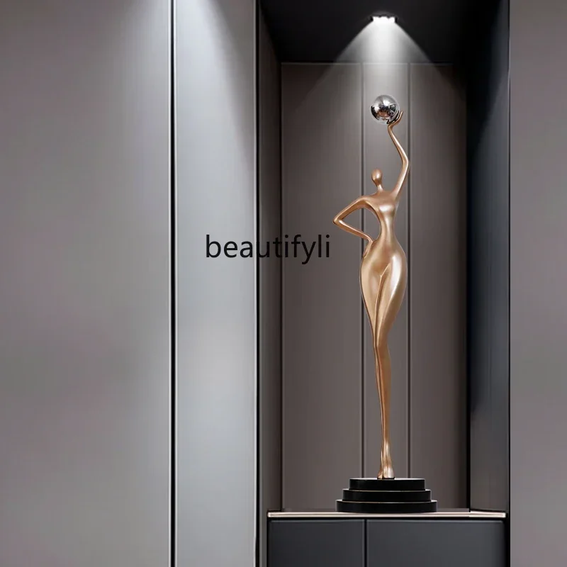 

YH5 Abstract art entrance ornament TV cabinet living room floor humanoid sculpture Italian style