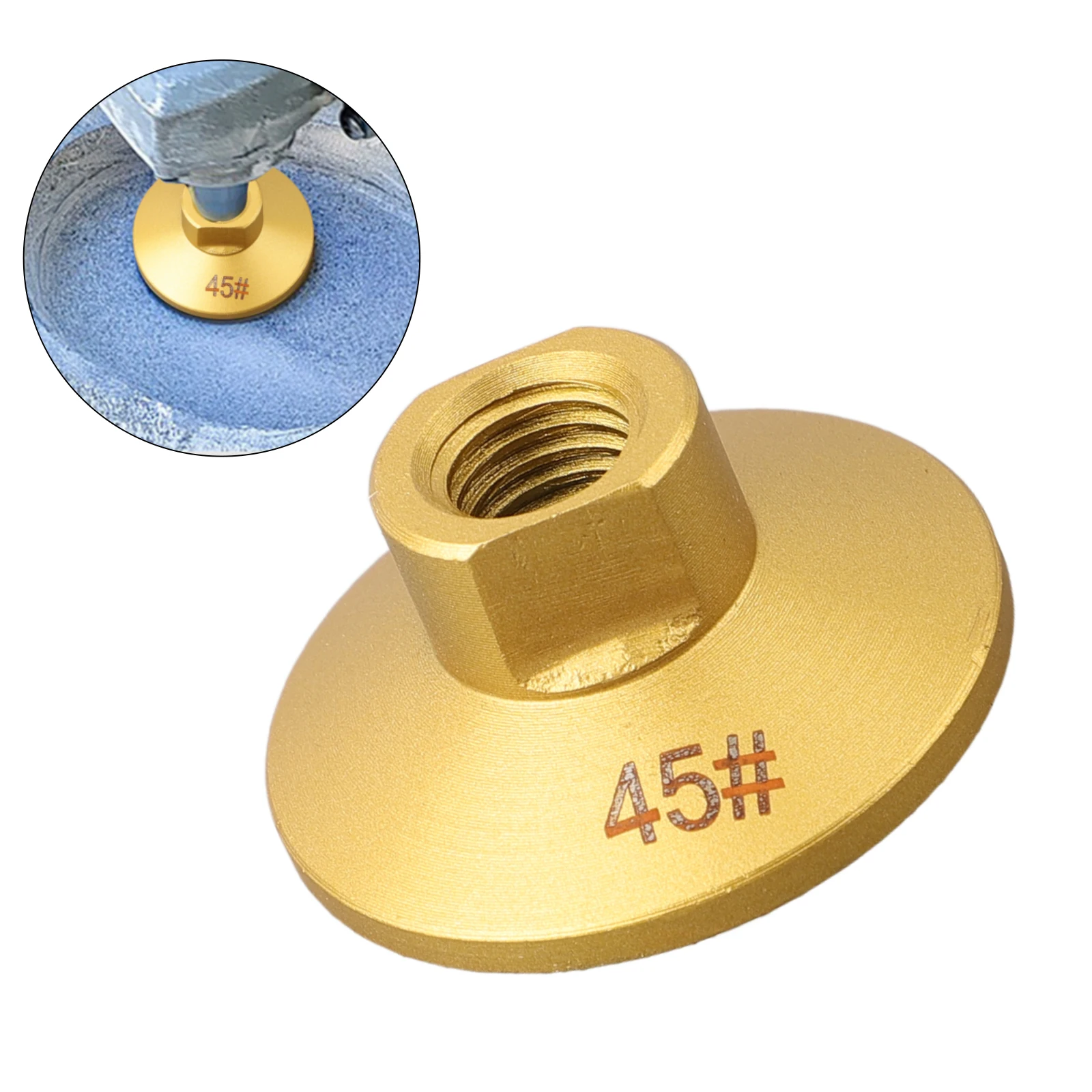 

Brazed Grinding Head Grinding Wheel 1 Pc Carborundum Golden Grinding High Efficiency Metal Wear-resistant Quartz