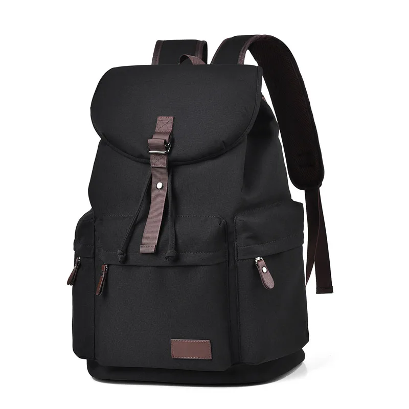 Vintage canvas rugzak heren reizen wandelrugzak eenvoudige laptoprugzak met grote capaciteit trendy heren dames universele schooltassen