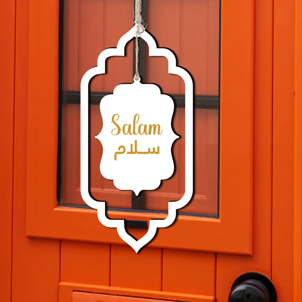 2 قطعة لوحة خشبية معلقة علامة خشبية للباب الأمامي ديكور جدار الفن مزرعة الشرفة الديكور زخرفة المنزل باب مجوف