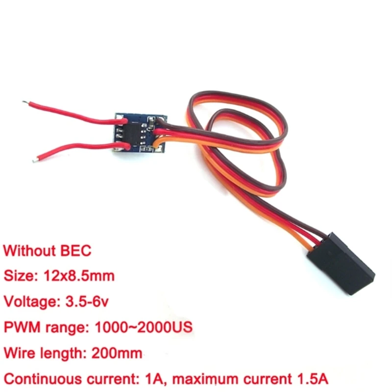 Controlador electrónico velocidad cepillado 5 uds., para Mini avión, modelo barco