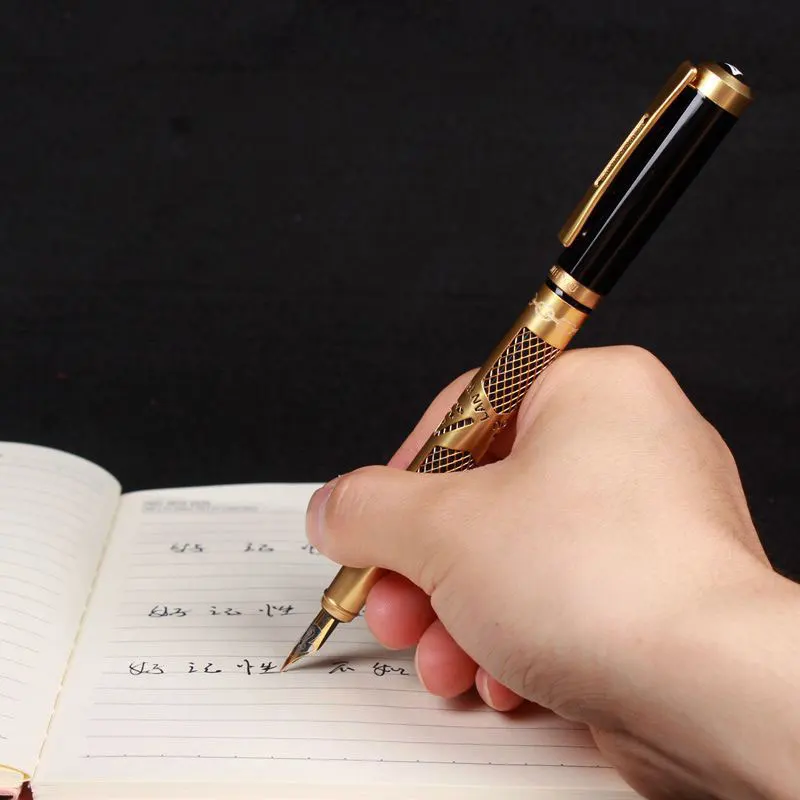 

Набор перьевых ручек 1 шт., винтажная каллиграфическая ручка для письма, гладкая Подарочная коробка, канцелярские принадлежности для школы и офиса