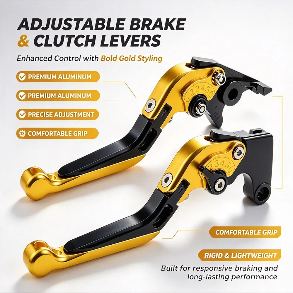 For Kawasaki ZX7R ZX7RR ZX 7R 7RR 1996-2003 Motorcycle CNC Folding Extendable Brake Clutch Levers Set Aluminum