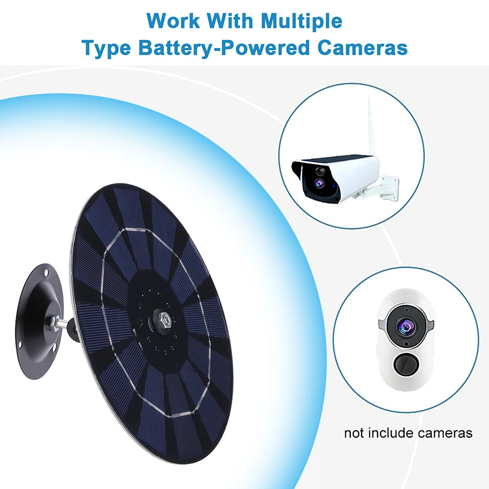 5 واط 5 فولت IP كاميرا الأمن شاحن إمدادات الطاقة أحادية البلورية لوحة طاقة شمسية محمولة USB جدار جبل لأضواء فناء جرس الباب