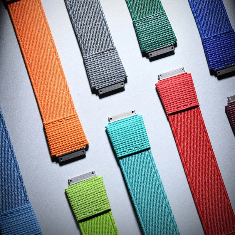 Customized elastic nylon fluororubber watchband For RichardMiller watch strap RM67 RM67-01 RM67-02 RM35-02 FKM loopback bracelet