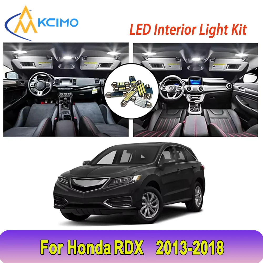

New Light Bulb For Honda RDX (2013-2018) Premium Bright LED Interior Dome Map Trunk Light Kit Car Led Lamps Canbus Car LED Light
