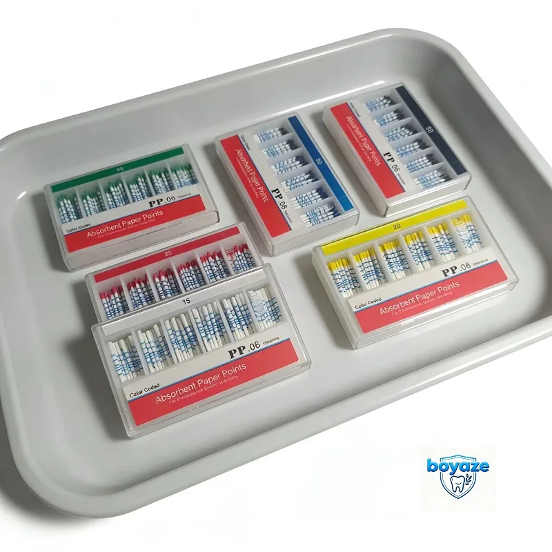 10Box Dental Absorbent Paper Points Sterile Mixed Sizes 02 04 06 Taper 15-40# For Dentist Use Dentistry Materials