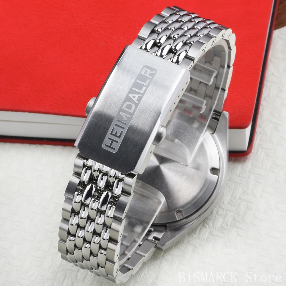 HEIMDALLR Four Pin Case NH34 Case 30MM Dial Suitable for Sapphire Bubble Mirror Ceramic Ring Dual Time Zone Case