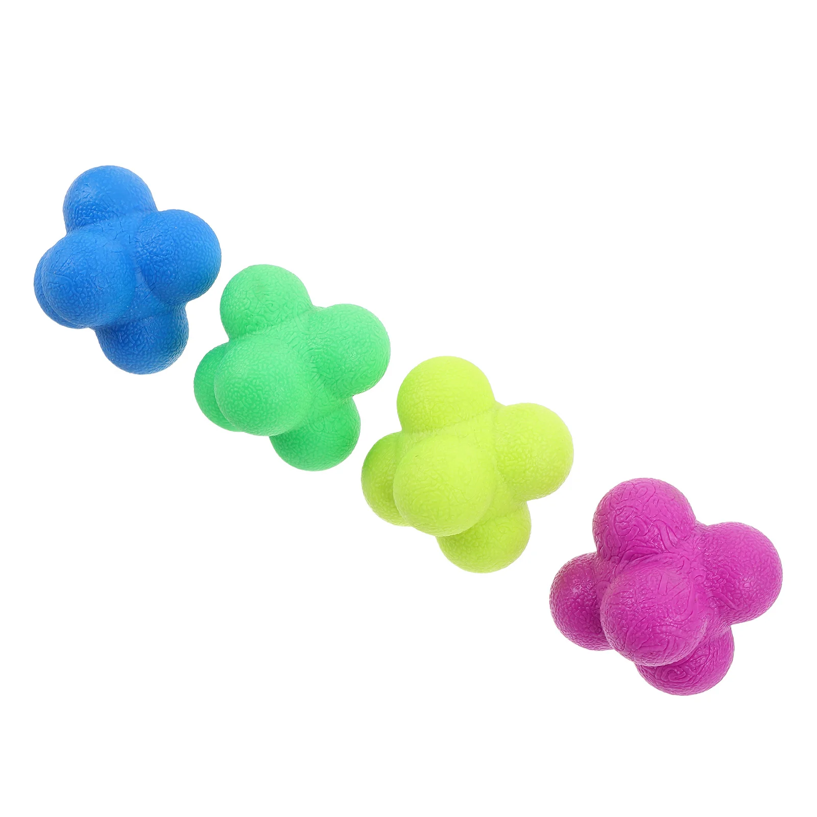 Le palline da allenamento esagonali da 4 pezzi migliorano la coordinazione Handeye Velocità di reazione Compatibilità multisport Appassionati di fitness