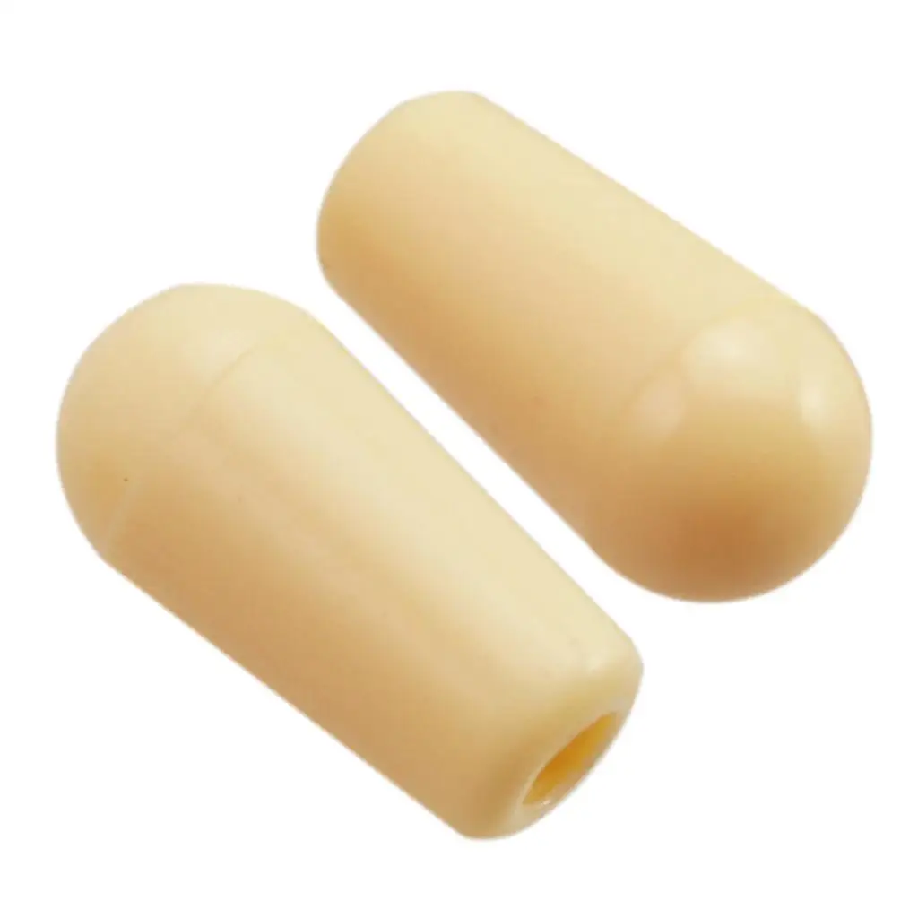 10 Pieces Plastic 3-Way Toggle Switches Knobs Cap for LP Electric Guitar Replacement Parts 4mm Beige