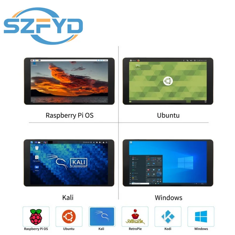 Tela do monitor LCD da exposição de 5,5 polegadas 1920*1080 IPS HD para Raspberry Pi 5/4B/3B + Android Windows