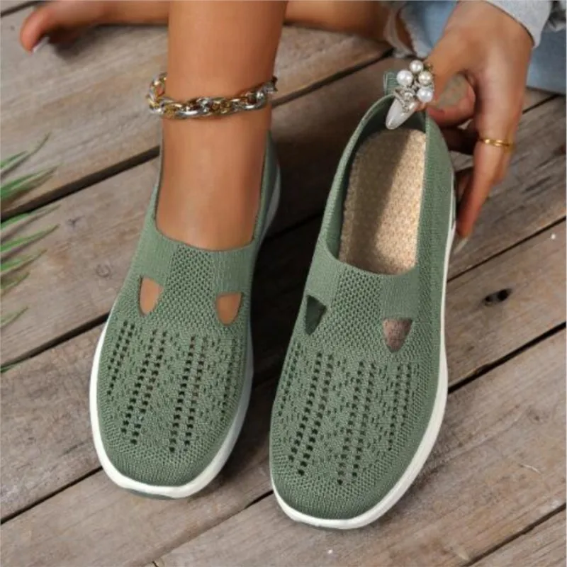 Damskie buty sportowe plus size 36-43, modne sneakersy, oddychające, białe wsuwane, z miękką podeszwą, lekkie, oddychające, na zewnątrz B1330