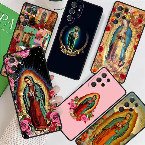 Guadalupe San Judas For Samsung Galaxy S24 Ultra S21 S22 S8 S9 S10E Note 10 20 Plus FE S23 Phone case Cover Coque
