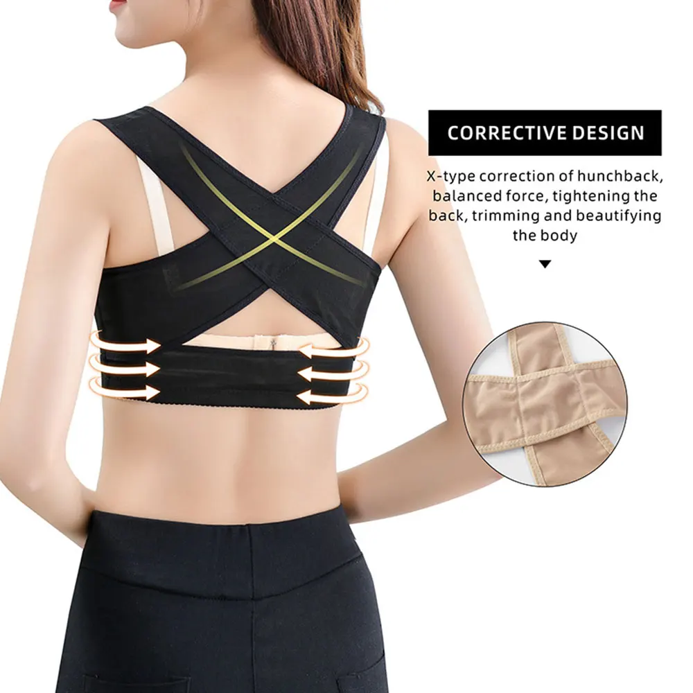 

1pc Adjustable Chest Brace Support Shaper Belt Bra Shoulder Back Invisible Body Shaper Corset Women Back Posture Corrector