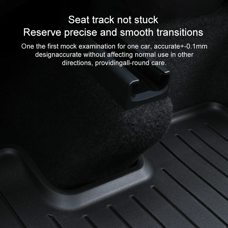 BYTON Floor Mats Fits for Tesla Model 3 2023-2018 - All Weather TPE Custom Fit Car Mats Floor Liners, Custom Multiple Sets Fit