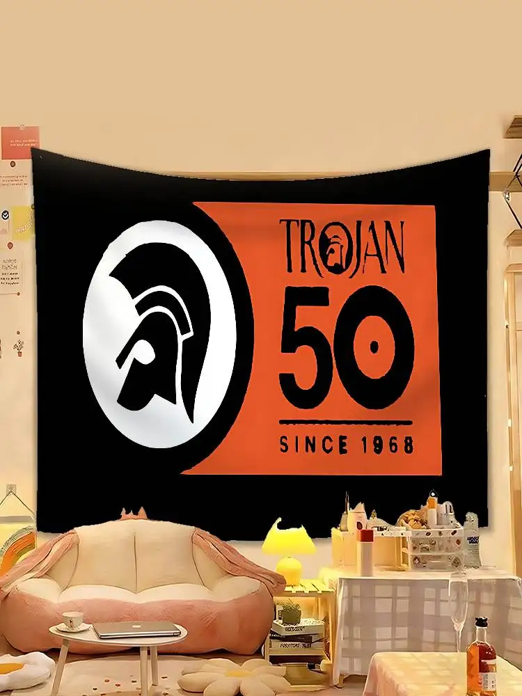 bilibili Drapeaux avec logo Trojan Records, décoration de chambre, décorations d'extérieur, articles personnalisés, drapeaux pour chambres à coucher, maison, drôle 3