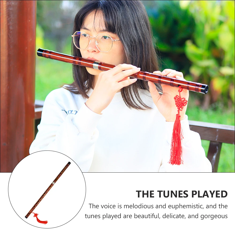 

Beginner Bamboo Flute Musical Instrument Manual Chinese Wood Bitter Traditional