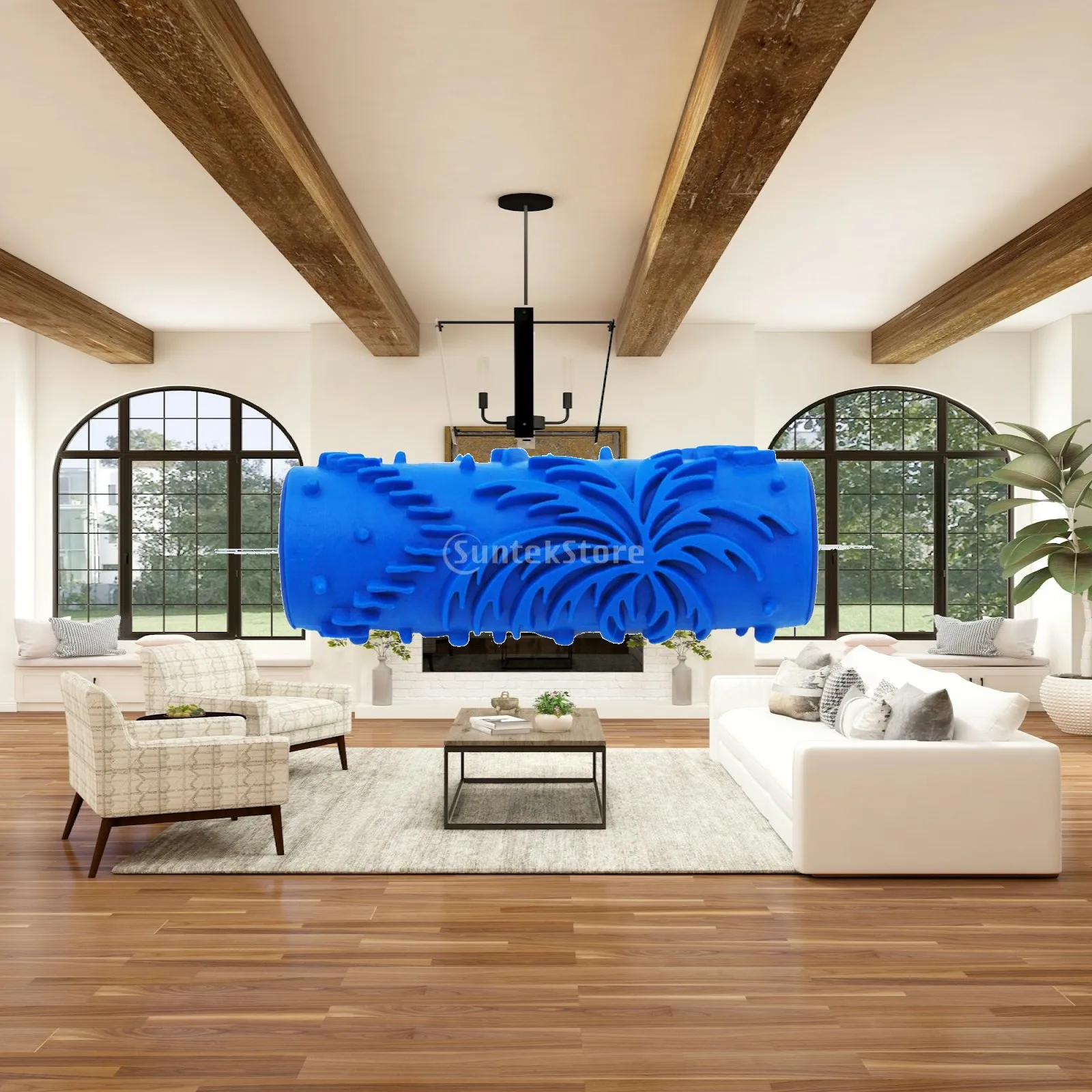 Decorative Paint Roller Brush Rubber Wall Painting Tool for Home Restoration and Woodwork Projects