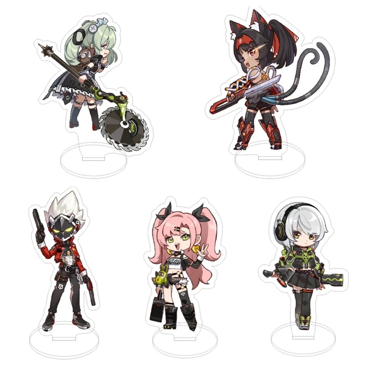 New Hot Game Zenless Zone Zero Nicole Demara Nekomata Anby Billy Corin Acrylic Stand Model Plate Keychain Desk Decor Collection