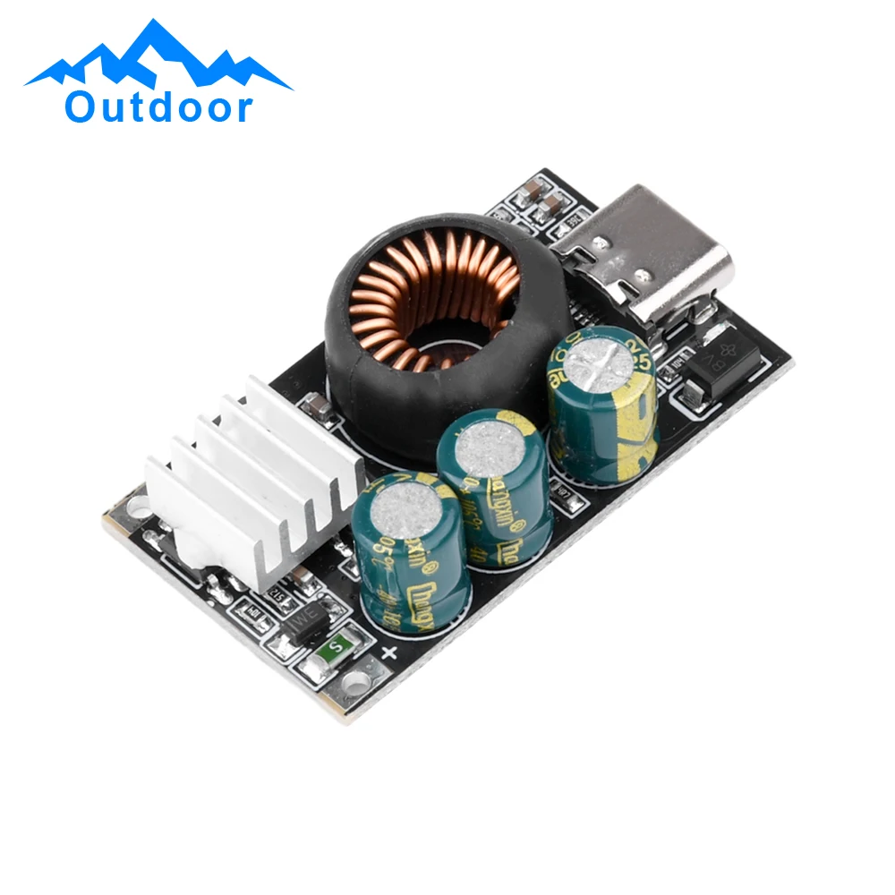 Mobile Phone Charging Board Fast Charge Car Modification Module DC Voltage Reduction Module Fast Charging Board 30/65W Type-C